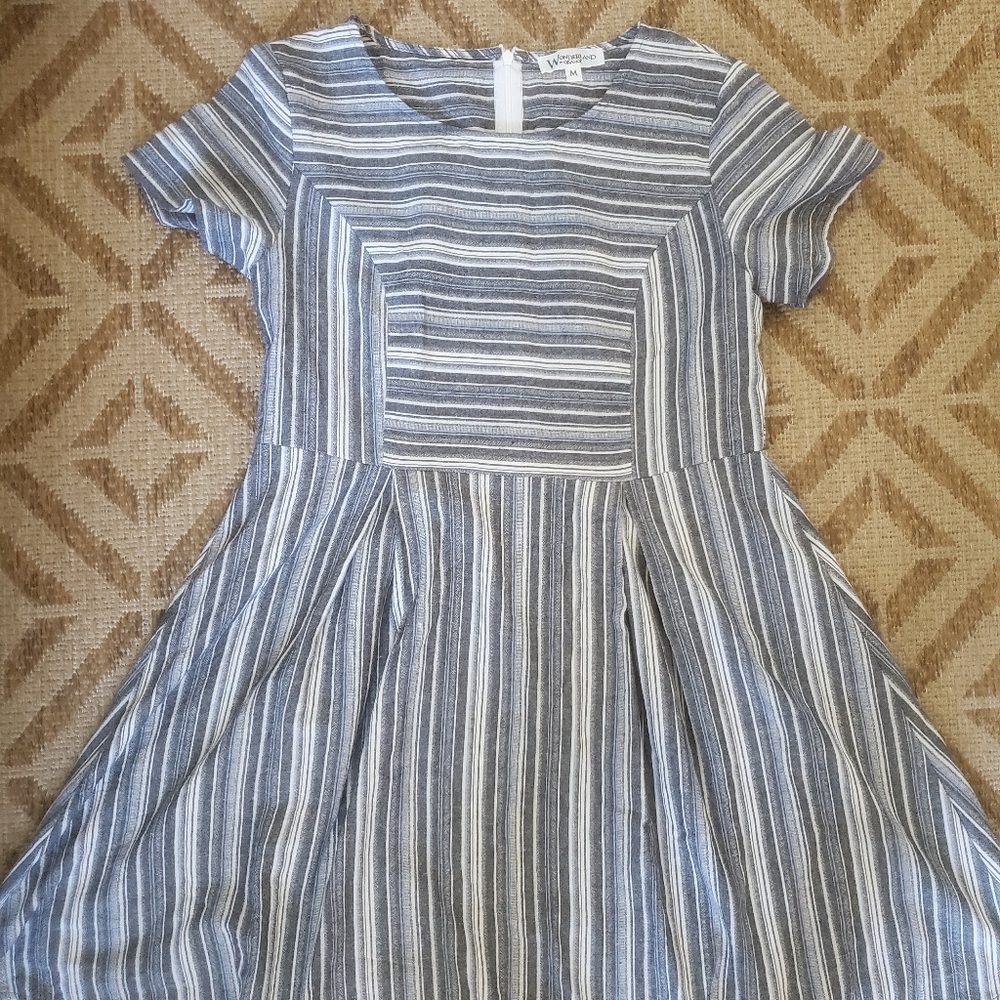 Sleeve Stripped Dress